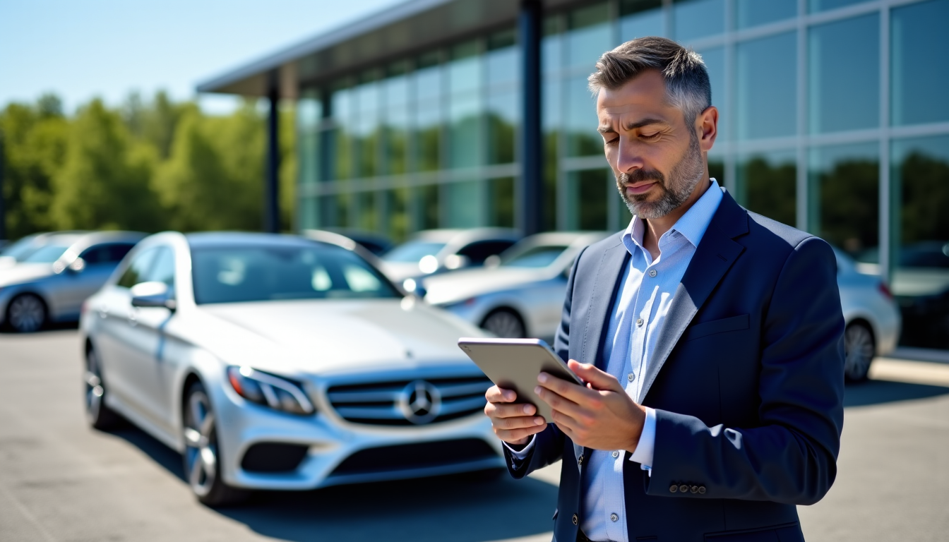 Illustration : « la transparence est la clé d'un achat — vérifier l'historique d'une mercedes d'occasion : la solution autorigin